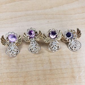 S.E. 2002 Guardian Angel Feb Birth Stone Pins